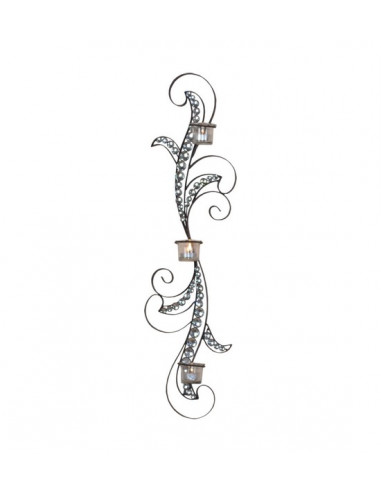DECORATION MURALE BOUGEOIR STRASS
