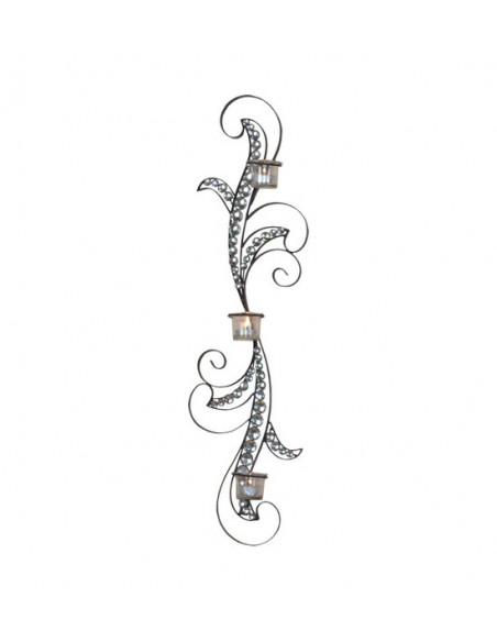 DECORATION MURALE BOUGEOIR STRASS