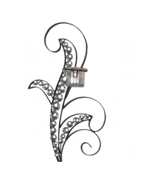 DECORATION MURALE BOUGEOIR STRASS