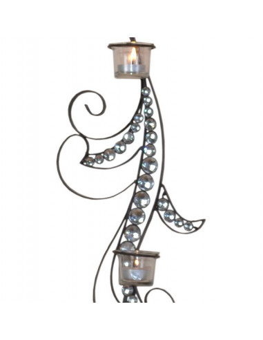 DECORATION MURALE BOUGEOIR STRASS