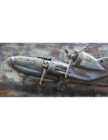 DECO MURALE AVION PROFIL relief