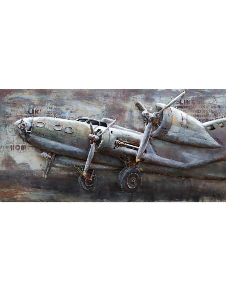 DECO MURALE AVION PROFIL relief