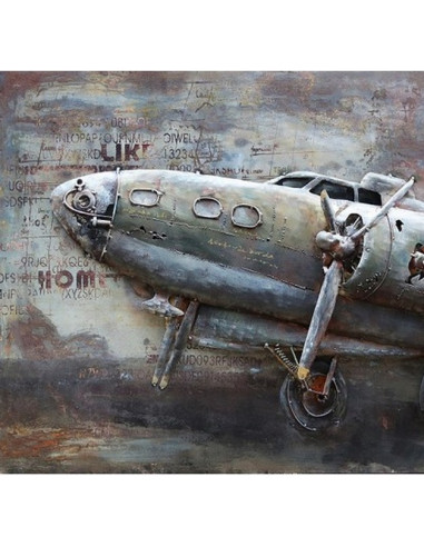 DECO MURALE AVION PROFIL relief