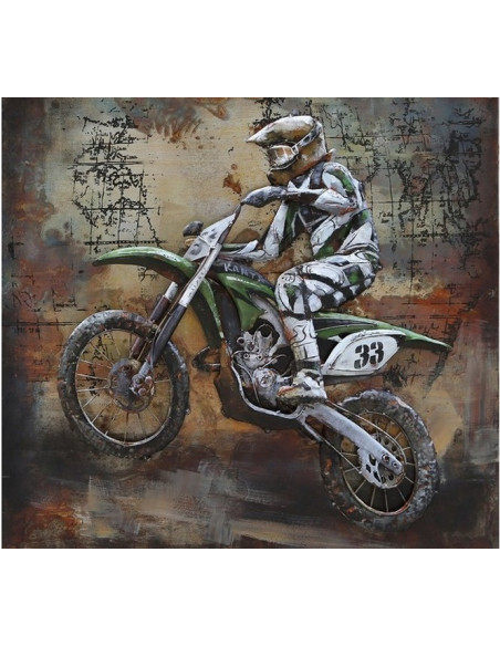 DECO MURALE MOTO CROSS relief