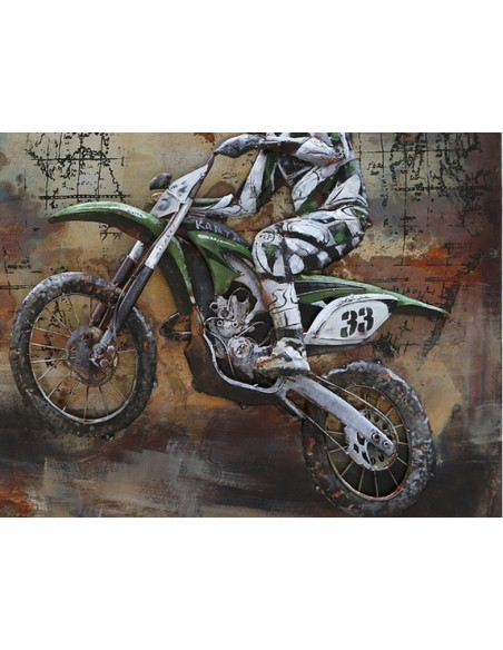 DECO MURALE MOTO CROSS relief
