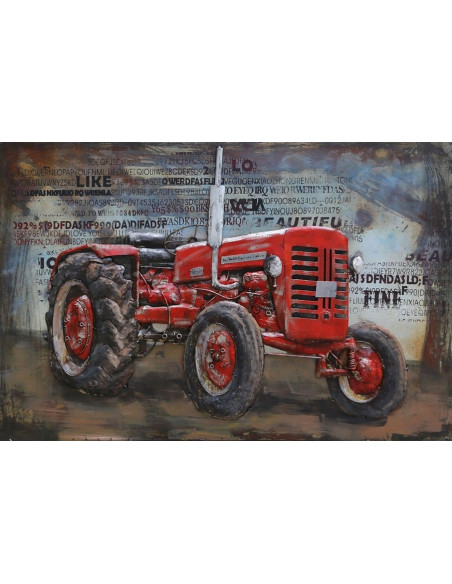 DECO MURALE TRACTEUR relief
