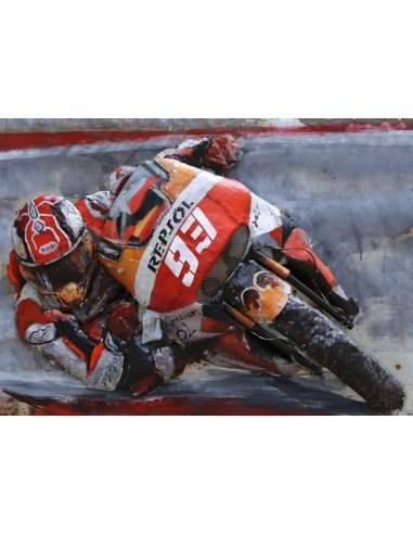 DECO MURALE MOTO CIRCUIT relief