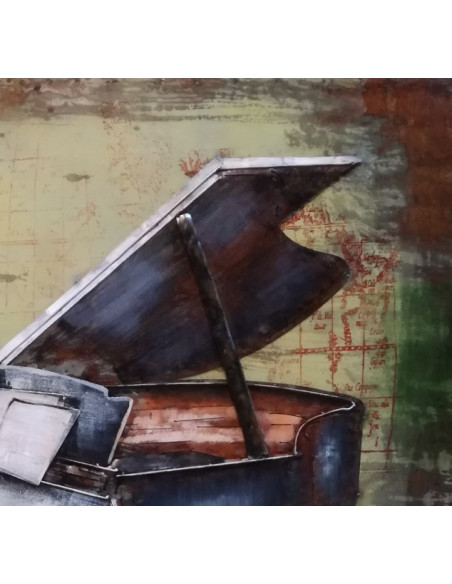 TABLEAU METAL PIANO relief