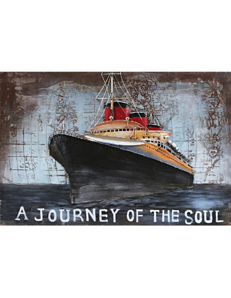 TABLEAU METAL QUEEN MARY relief