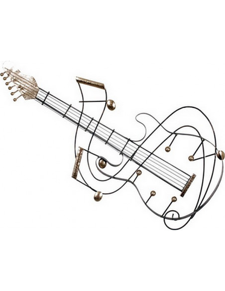 SCULPTURE MURALE GUITARE stylise