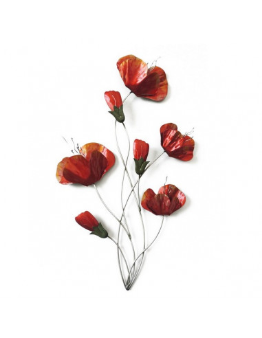 DECO MURALE COQUELICOT rouge