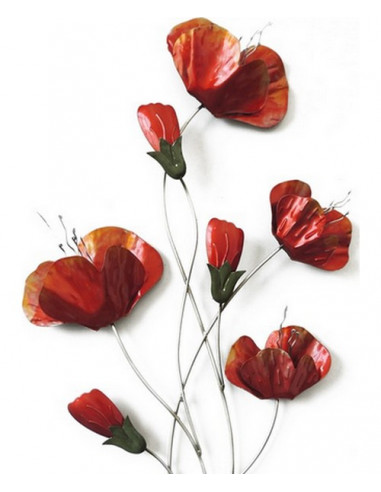 DECO MURALE COQUELICOT rouge