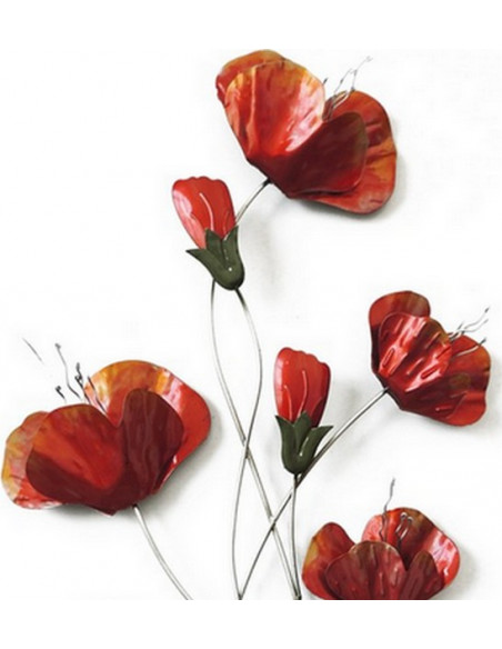 DECO MURALE COQUELICOT rouge