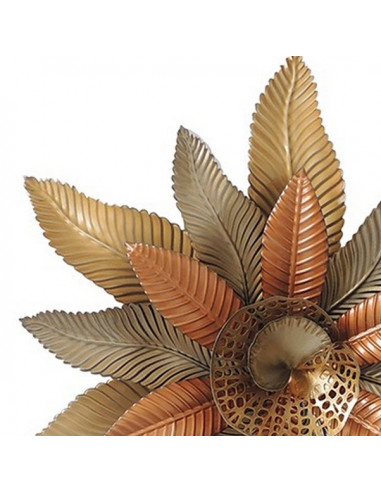 DECORATION MURALE FLEUR CUIVREE