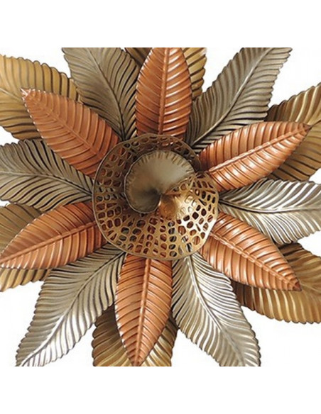 DECORATION MURALE FLEUR CUIVREE