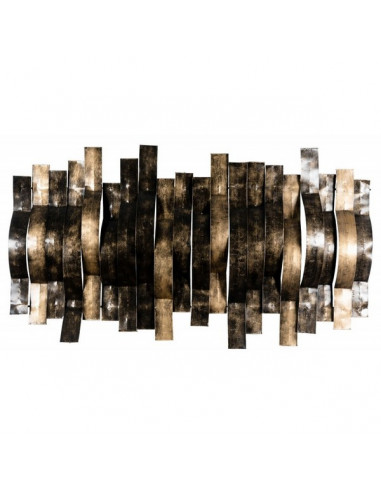 DECORATION MURALE BAMBOO COURBE bronze
