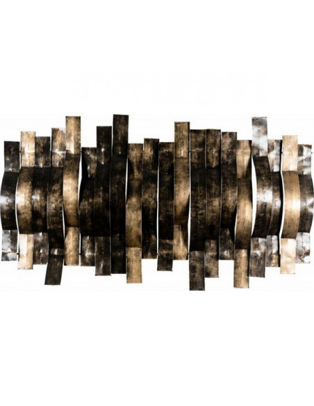 DECORATION MURALE BAMBOO COURBE bronze