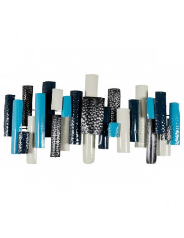 DECORATION MURALE BAMBOO EPAIS bleu