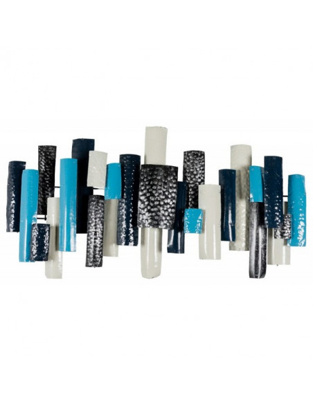 DECORATION MURALE BAMBOO EPAIS bleu