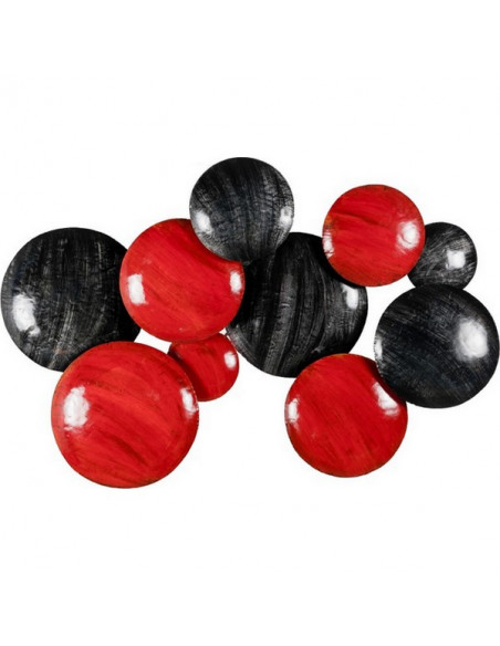 DECORATION MURALE CIRCLE rouge MM
