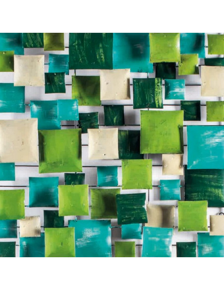 DECORATION MURALE SQUARE turquoise