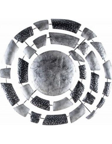 DECORATION MURALE SPIRALE argent