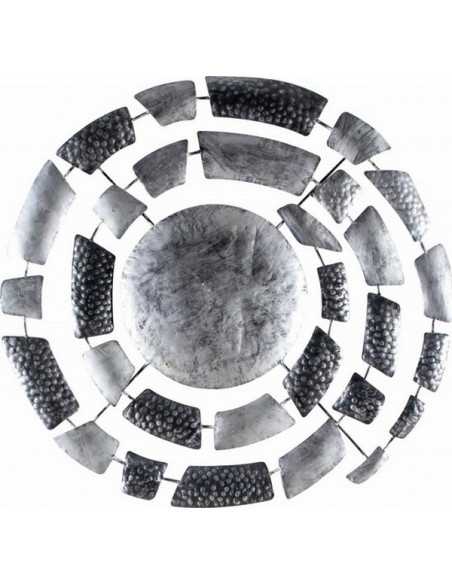 DECORATION MURALE SPIRALE argent
