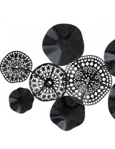 DECORATION MURALE BLACK COROLLE
