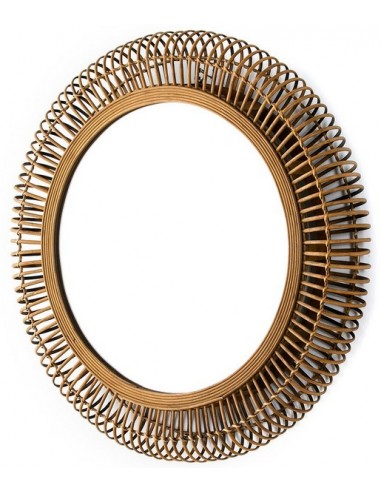 MIROIR OSIER ROND - 81CM