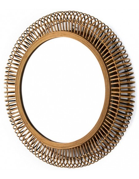 MIROIR OSIER ROND - 81CM