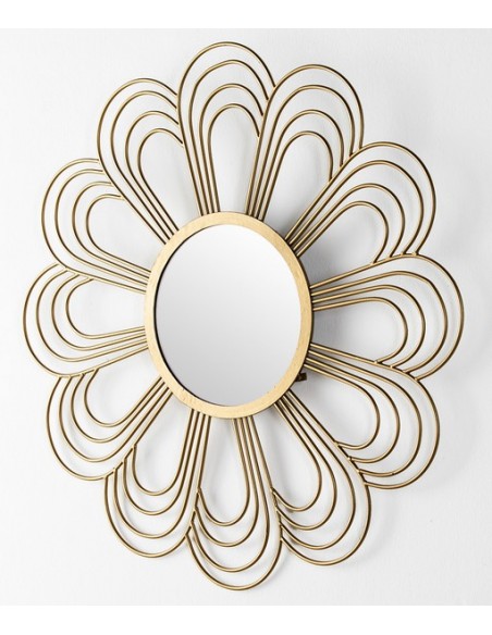 MIROIR PÉTALE D'OR - 81 CM