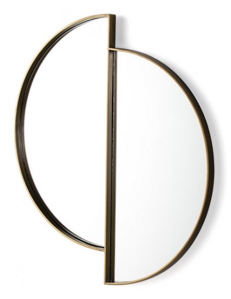 MIROIR DEMI-LUNE - 80 x 73 cm