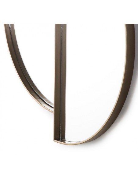 MIROIR DEMI-LUNE - 80 x 73 cm