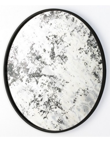 MIROIR ROND VIEILLI - 80 CM