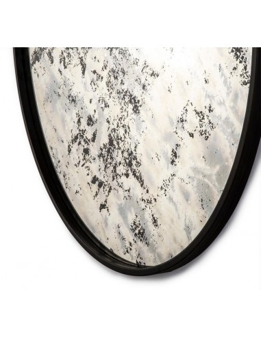 MIROIR ROND VIEILLI - 80 CM