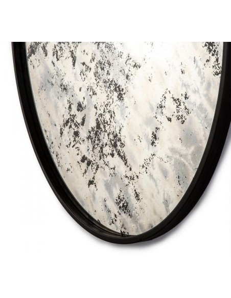 MIROIR ROND VIEILLI - 80 CM