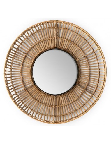 MIROIR OSIER NATUREL OU NOIR - 70 CM