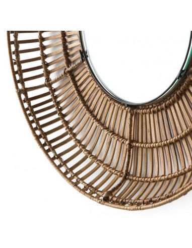 MIROIR OSIER NATUREL OU NOIR - 70 CM