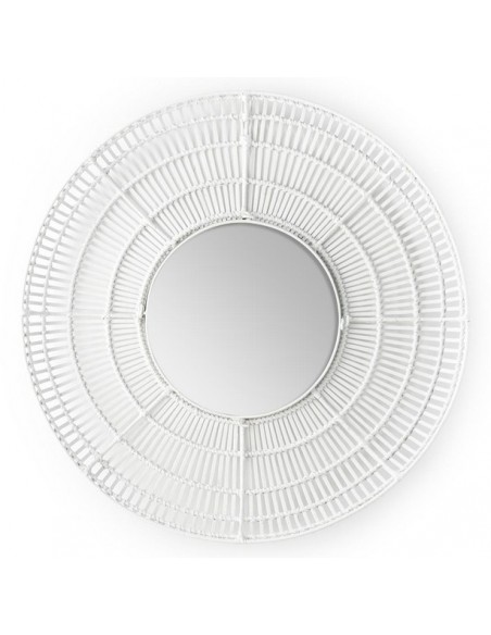 MIROIR OSIER NATUREL / NOIR / BLANC - 90 CM