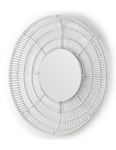 MIROIR OSIER NATUREL / NOIR / BLANC - 90 CM