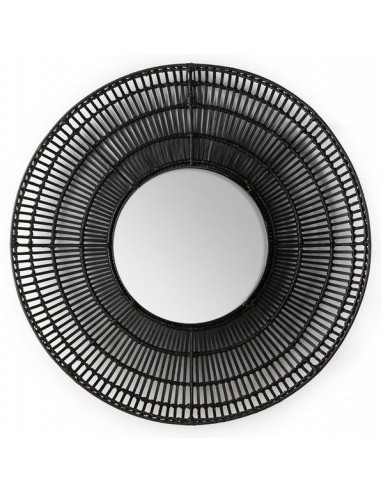 MIROIR OSIER NATUREL / NOIR / BLANC - 90 CM