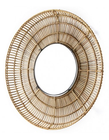 MIROIR OSIER NATUREL / NOIR / BLANC - 90 CM