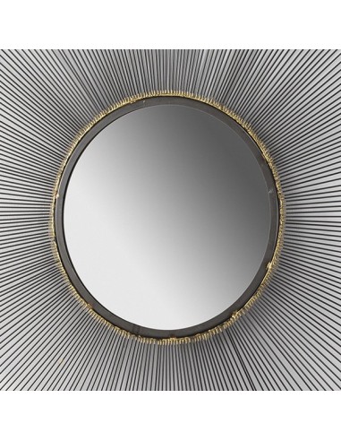 MIROIR MÉTAL FLEUR - 99 CM