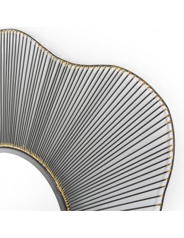 MIROIR MÉTAL FLEUR - 99 CM