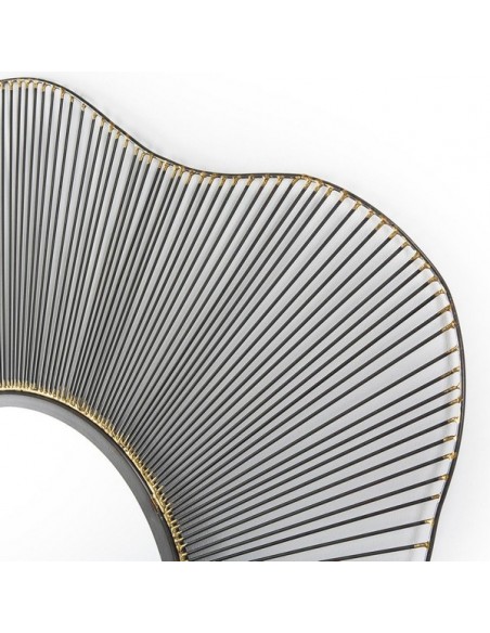 MIROIR MÉTAL FLEUR - 99 CM