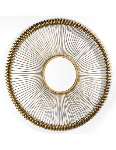 MIROIR BOUCLIER D'OR - 90 CM