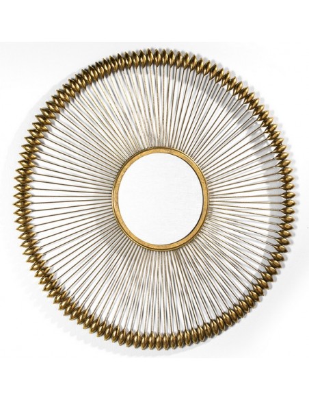 MIROIR BOUCLIER D'OR - 90 CM