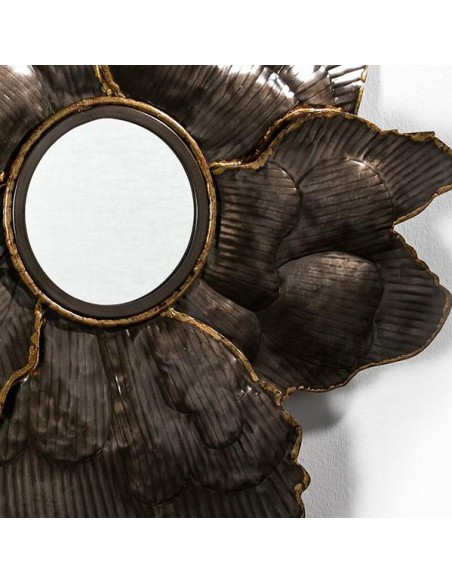 MIROIR BROWN FLOWER- 78 X 77 CM