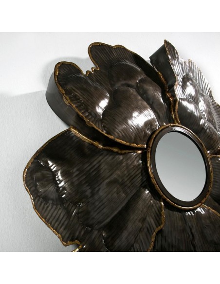 MIROIR BROWN FLOWER- 78 X 77 CM