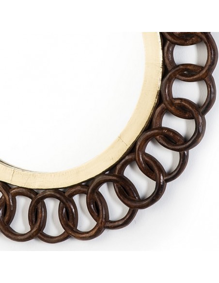 MIROIR ANNEAUX - 91 CM